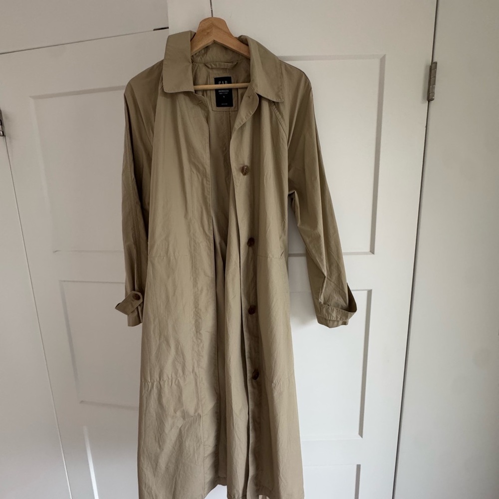 GAP Beige Oversized Mac Coat